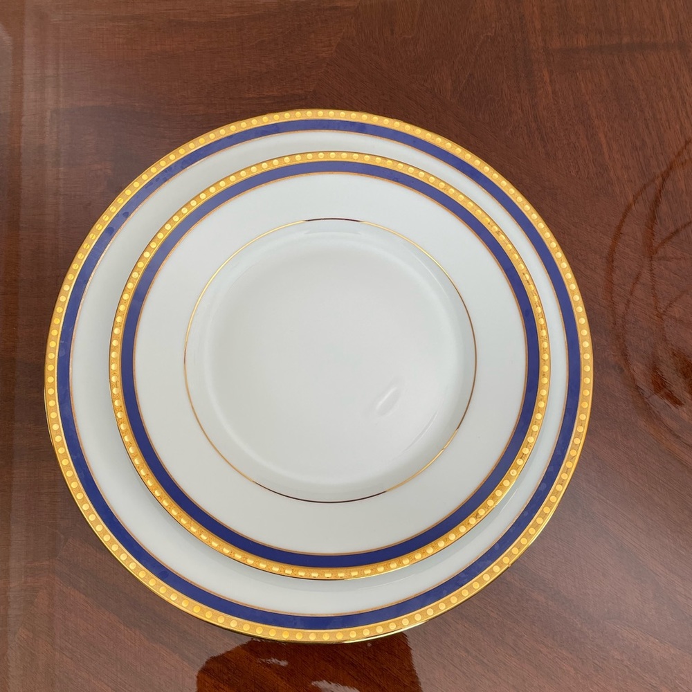 Tiffany Limoges dinner and salad plate -set of 8